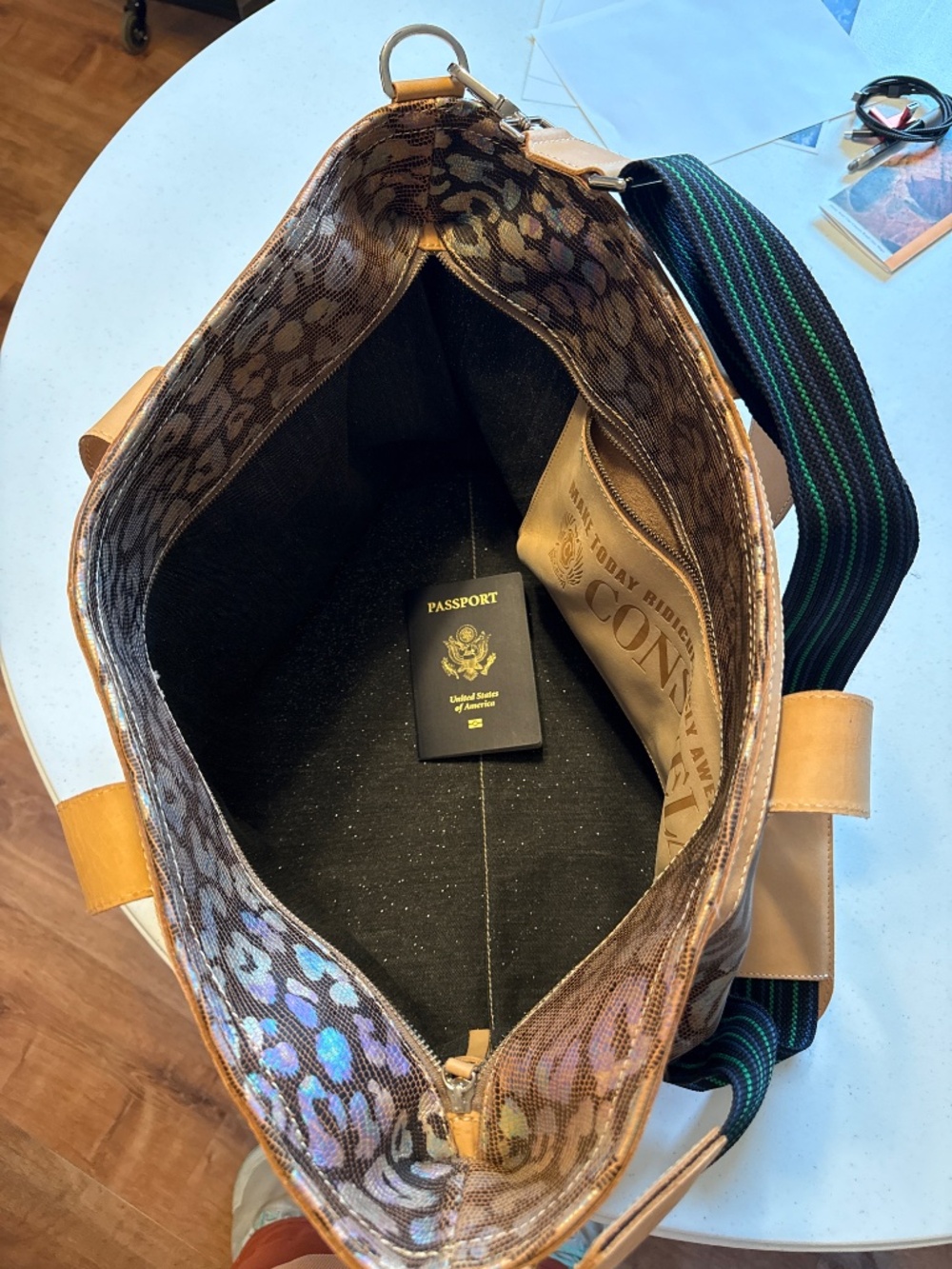 Consuela Leopard Print Tote - Picture 4 of 8